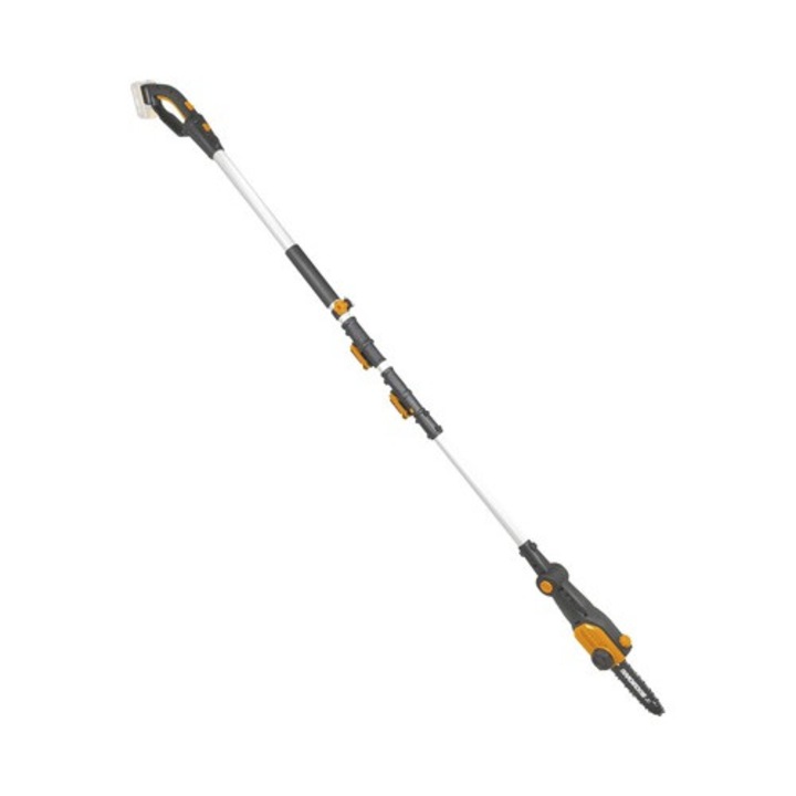 Akkus teleszkópos fűrész WG349E.9 Basic 20 V, akkumulátor és töltő nélkül