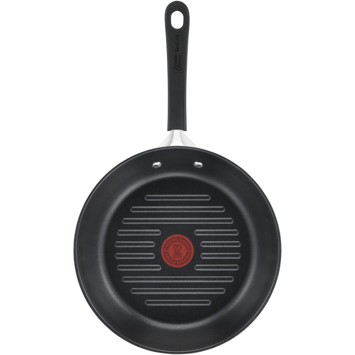 Грил тиган Tefal Jamie Oliver Home Cook, Thermo-Signal, Инокс, Индукция, 26 см