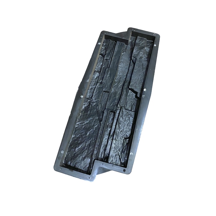 Форма за декоративен камък, модел Z, 48x19x3 см, модерен, черен, полипропилен, включена рецепта