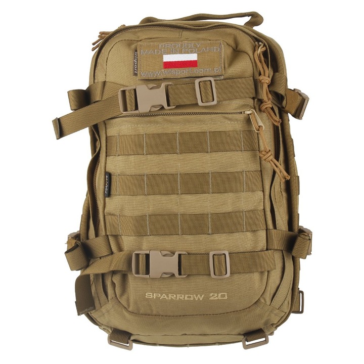 Туристическа раница, Wisport, 20 л, полиестер, каки