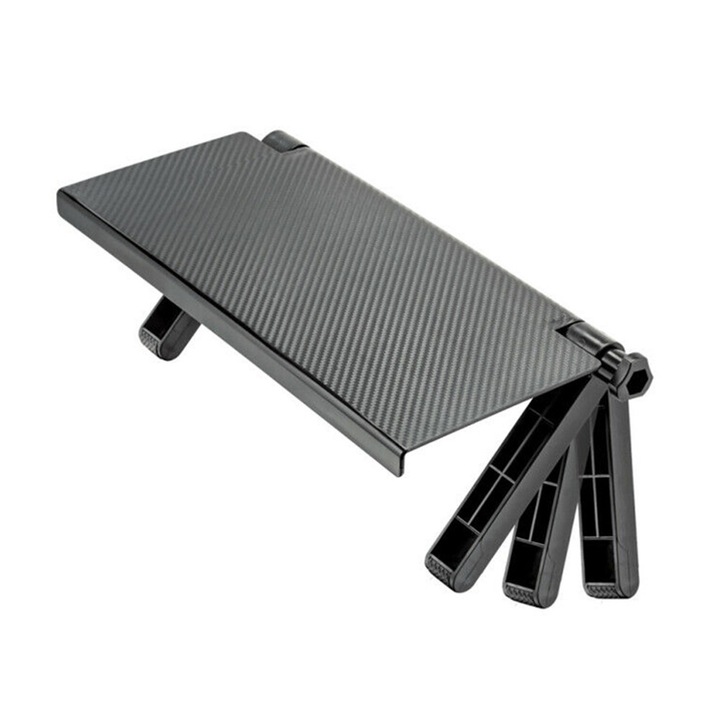 Raft pentru TV sau monitoare LED, pliabil, DIGIMAT, spatiu mare de depozitare, asamblare fara instrumente, 29 x 16.5 x 15.5 cm, Negru