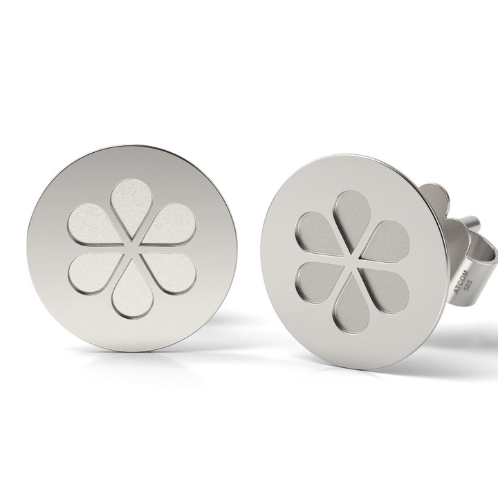 Обеци от бяло злато модел Elixir