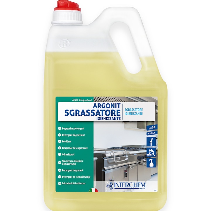 Degresant rapid cu actiune igienizanta, Interchem, Argonit Sgrassatore Igienizante, 5l