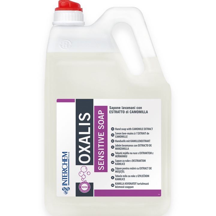 Sapun lichid cu extract de musetel, Interchem, Oxalis Sensitive Soap, 5l