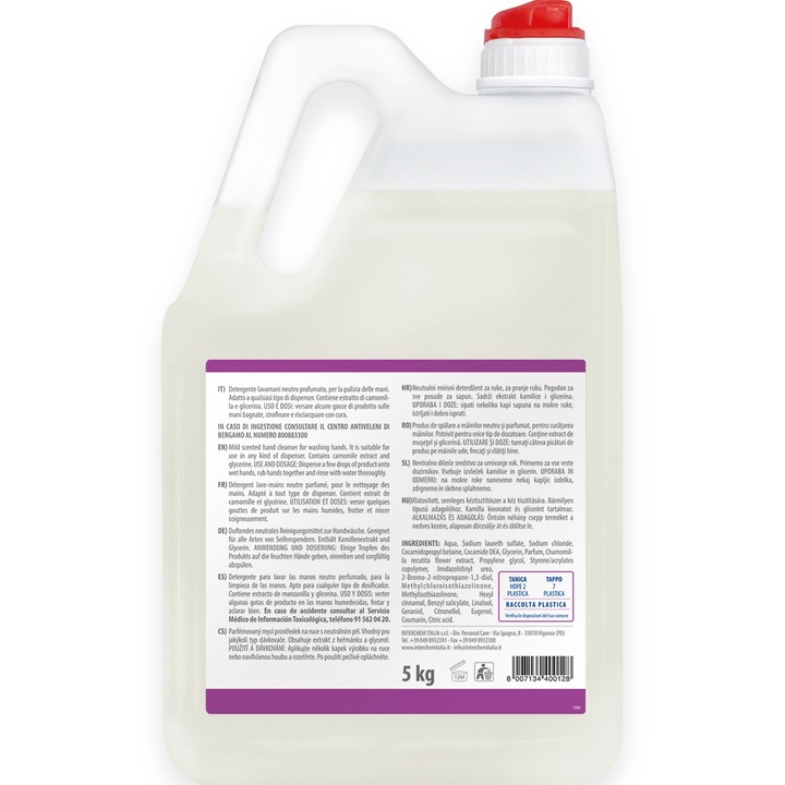 Sapun lichid cu extract de musetel, Interchem, Oxalis Sensitive Soap, 5l