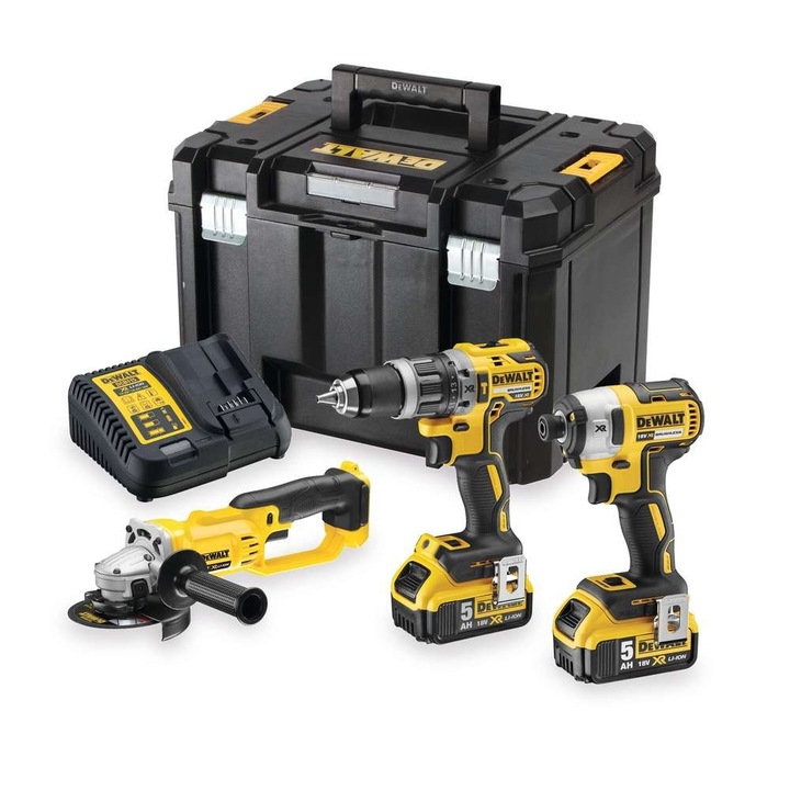 Set 3 masini cu acumulatori Dewalt DCK383P2T