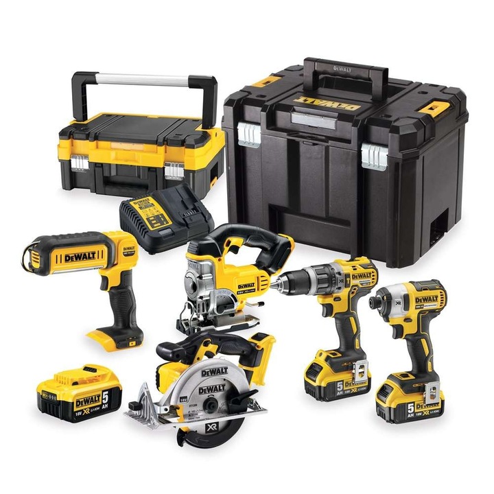 Pachet 5 scule Dewalt DCK551P3T