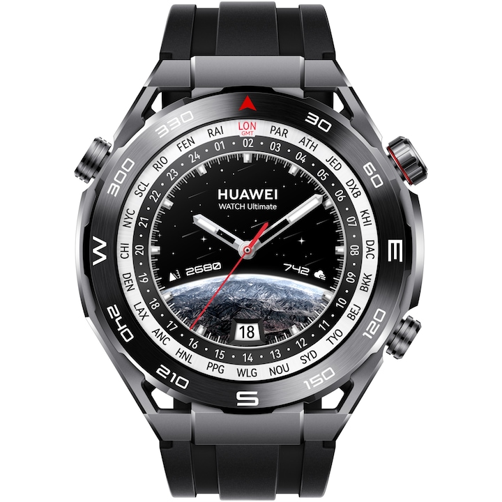 Часовник Smartwatch Huawei Watch Ultimate Expedition, Черен