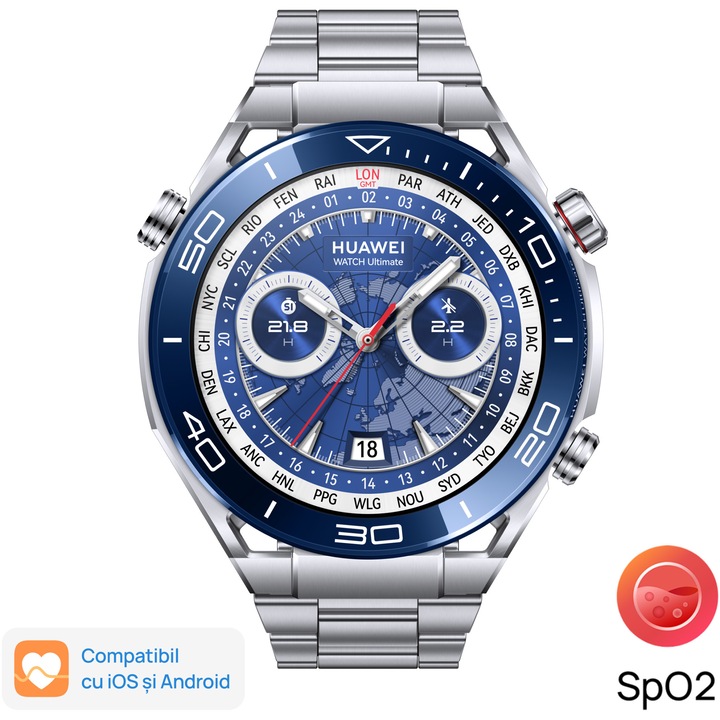 Smartwatch Huawei Watch Ultimate Voyage, Blue VOYAGE BLUE