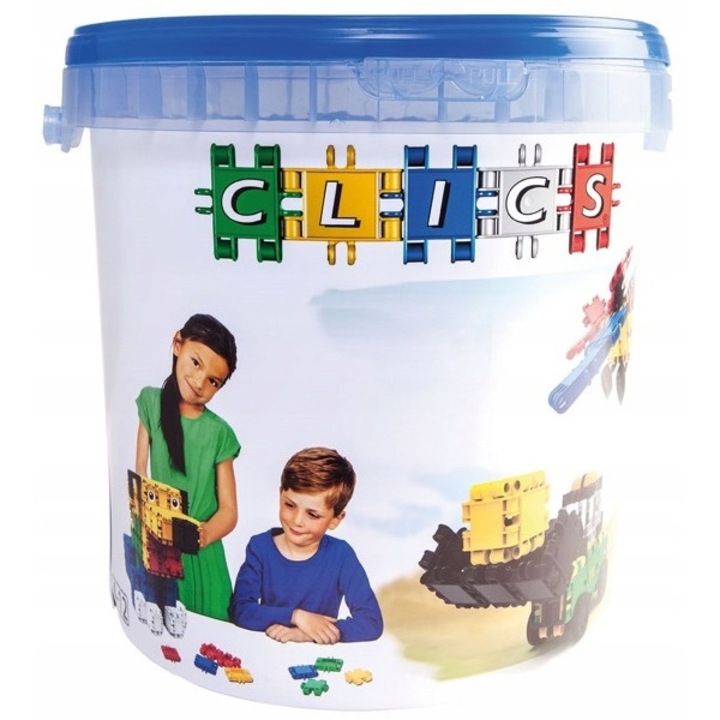 Комплект от 275 кубчета, CLICS, пластмаса, 4 години+, многоцветни