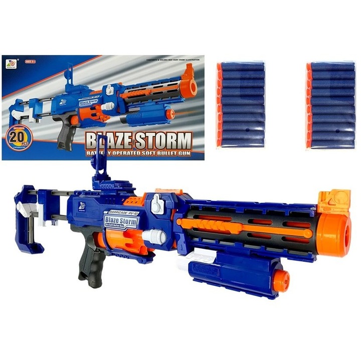 Играчка пистолет, Lean Toys, пластмаса, многоцветен