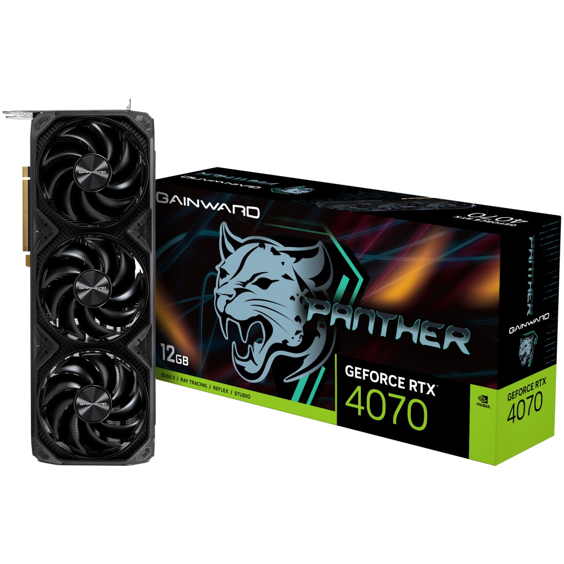 Placa video Gainward GeForce RTX 4070 Ghost, 12GB GDDR6X, 192-bit