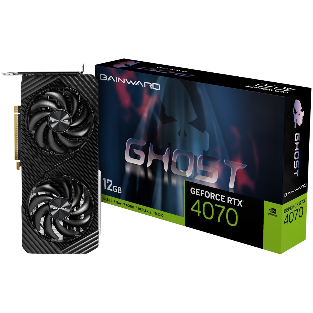 グラフィックボード・グラボ・ビデオカード GAINWARD RTX4070 GHOST Amazon | GAINWARD RTX 4070 SUPER GHOST 12GB GDDR6X PCIe4.0 2