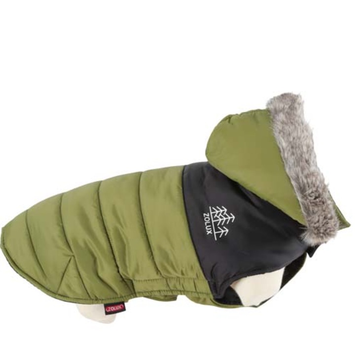 Zolux Vízálló kabát kapucnival kutyáknak 25cm khaki