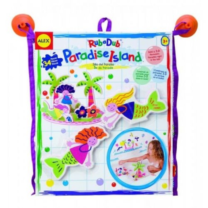 Fürdőszett, Alex, Műanyag, 3 év+, Többszínű