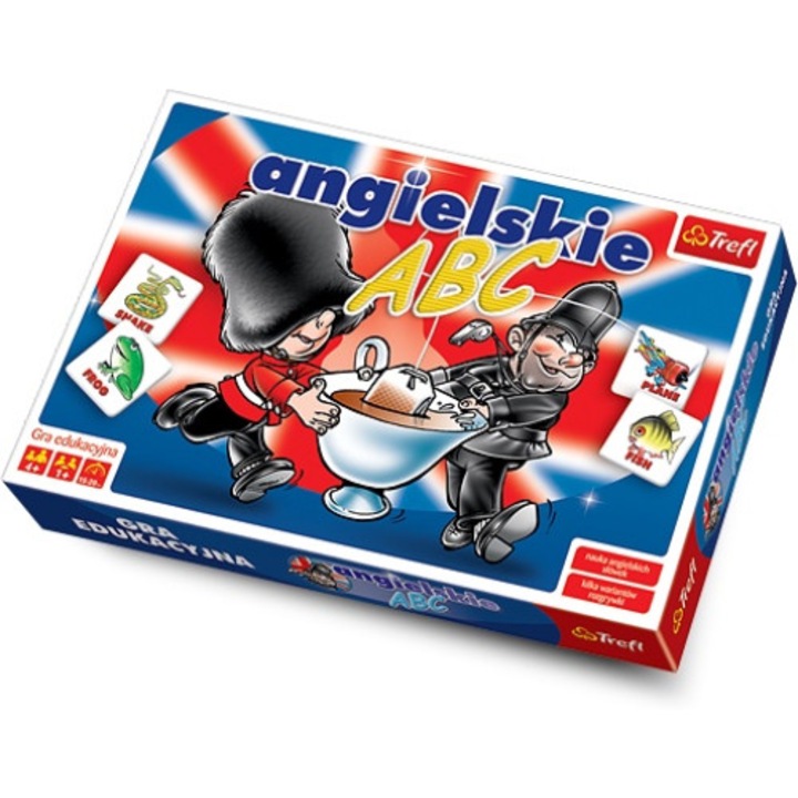 Английска игра за памет ABC, Trefl, 4 години+, Многоцветна