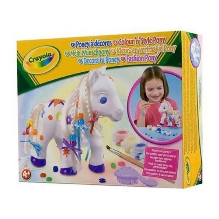 Set de ponei cu vopsele de colorat, Crayola, Varsta 4+, 23x9x9cm, Multicolor