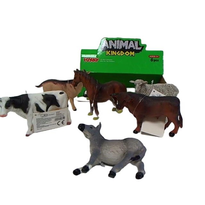 Комплект от 6 фигурки на животни, Забавни, Многоцветни