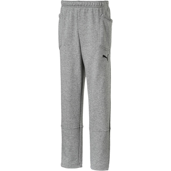 Pantaloni pentru copii, Puma, Liga Casuals, Bumbac/Poliester, Gri, 12 ani, 152 cm