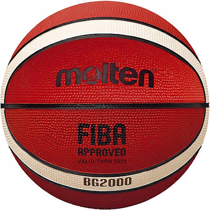 Minge de baschet Fiba, Molten, Cauciuc sintetic, Multicolor, 5