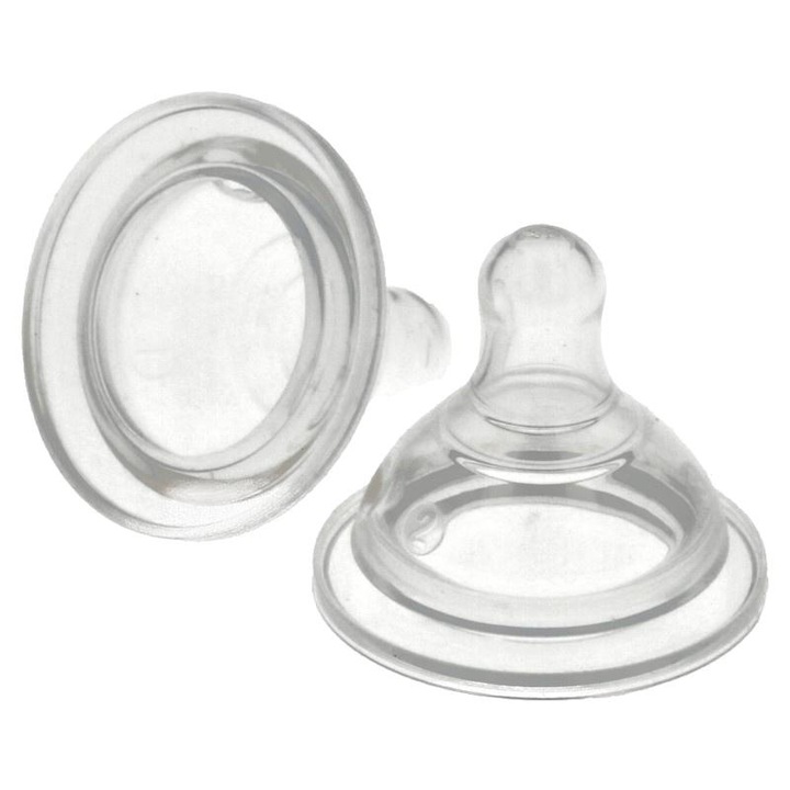 Set 2 Tetine, Silicon, Transparent