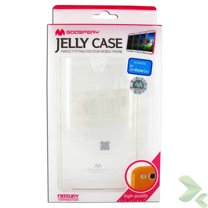 ND38_7466 Mercury Transparent Jelly - Калъф Asus Zenfone Go 5.0 (прозрачен)