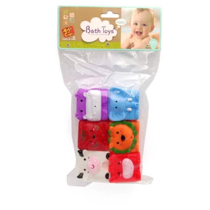 Állatmodell fürdőkockák, Többszínű, + 1 év