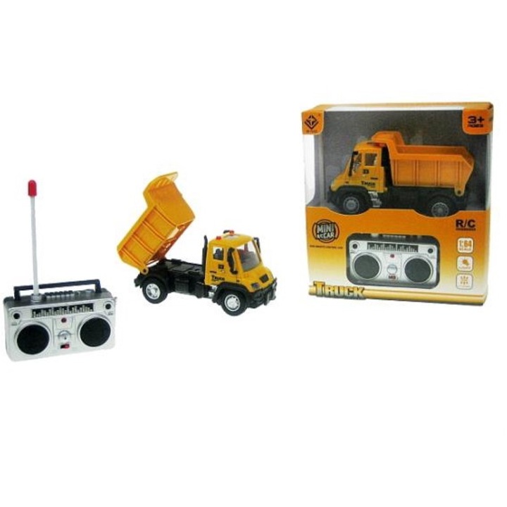 Masinuta de jucarie, Plastic, Cu statie radio, Multicolor