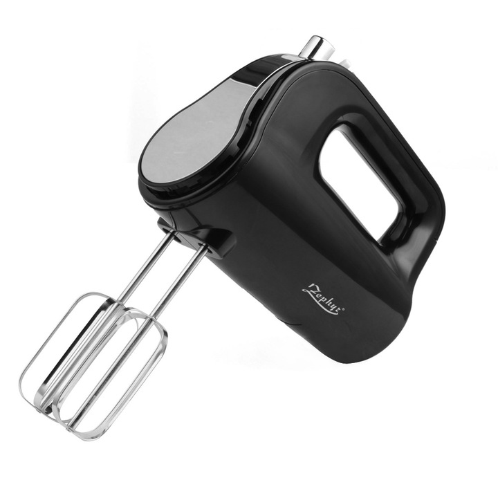 Ръчен миксер zephyr zvezdev collection zp 1110 zv, 350w, 5 степени + турбо функция, 4 бъркалки, черен
