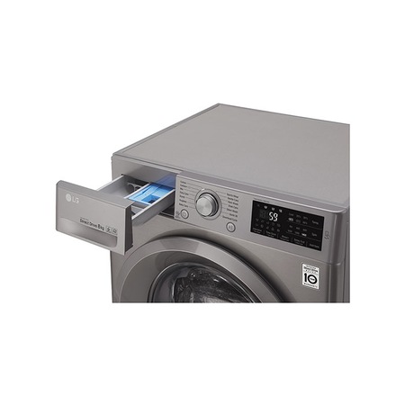 Masina de spalat rufe LG F4J5TN7S, Direct Drive, 8 kg, 1400 RPM, Clasa A+++, NFC, SmartDiagnosis, 60 cm, Argintiu