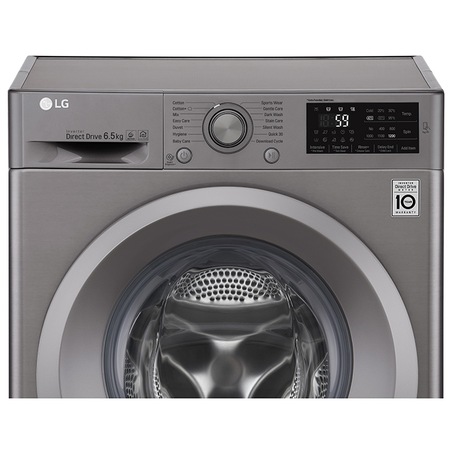 Masina de spalat rufe Slim LG F2J5WN7S, Direct Drive, 6.5 kg, 1200 RPM, Clasa A+++, 45 cm, Argintiu