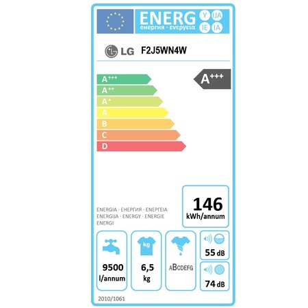 Masina de spalat rufe Slim LG F2J5WN4W, Direct Drive, 6.5 kg, 1200 RPM, Clasa A+++, 45 cm, Alb