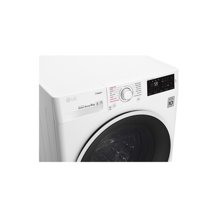 Masina de spalat rufe LG F4J6TY0W, Direct Drive, SpaSteam, 8 kg, 1400 RPM, Clasa A+++, 60 cm, Alb
