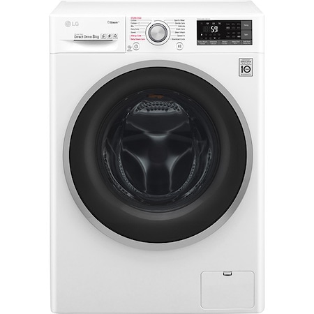 Masina de spalat rufe LG F4J7TY1W, 8 kg, 1400 RPM, Direct Drive, SpaSteam, Turbowash, Wifi, Clasa A+++ , 60 cm, Alb