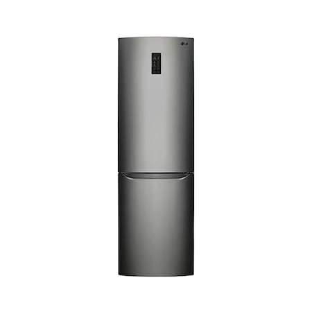 Combina frigorifica LG GBB329DSDZ, No Frost, Compresor Inverter, Wifi, 312 Litri, Clasa A++, Display Extern, H 190 cm, Argintiu inchis