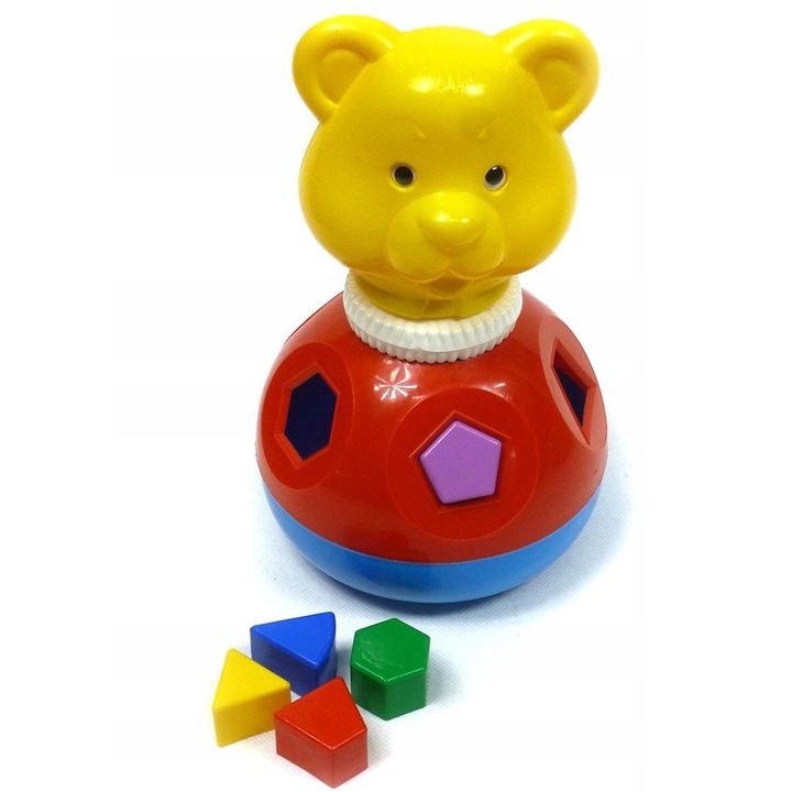 Kerek műanyag mackó