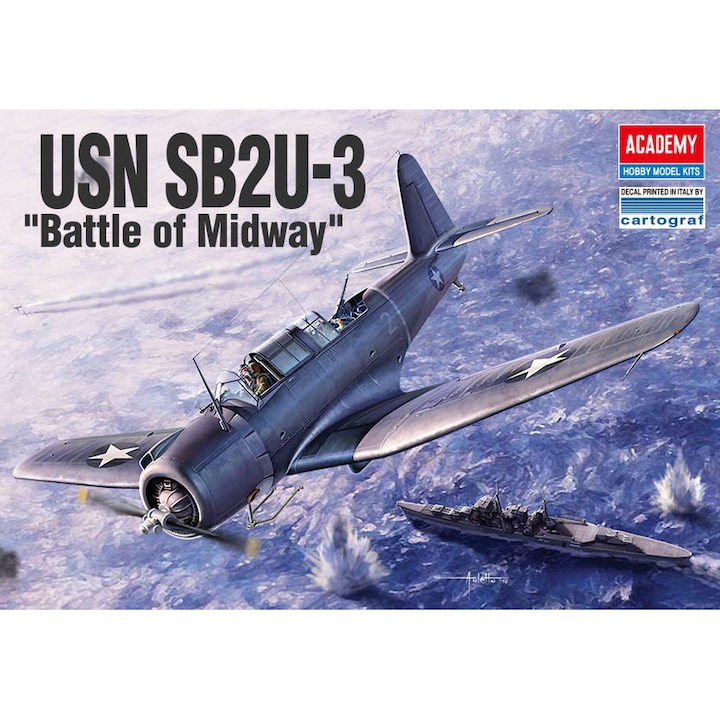 SB2U 3 Vindicator Battle of Midway 1:48 Academy 12324 Kit Macheta Aeromodele de construit +14ani