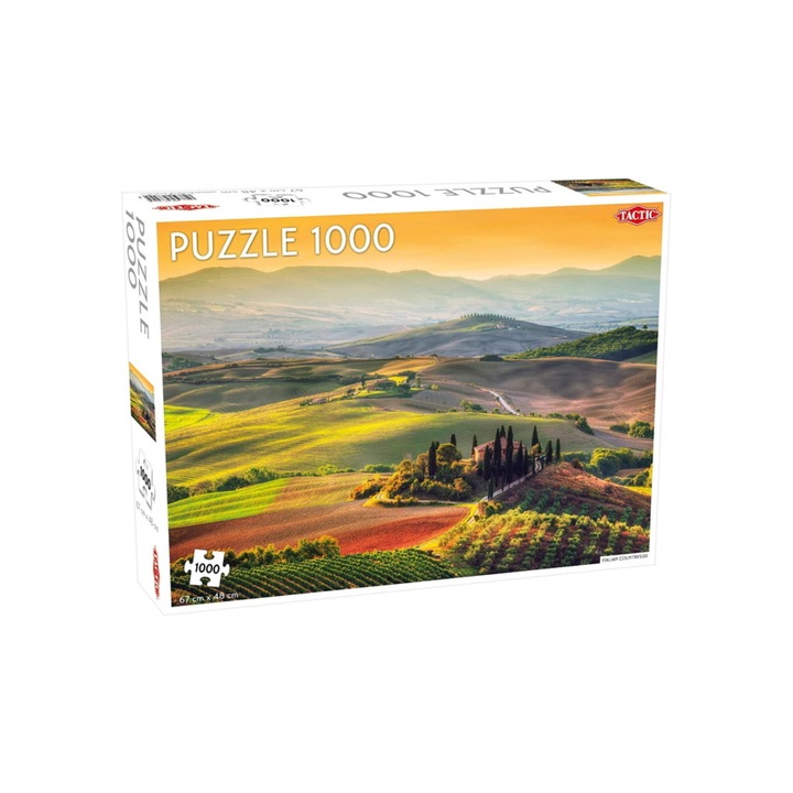 Tactic 1000 db-os puzzle - Olasz vidéki táj - Toszkána, Olaszország (56624)