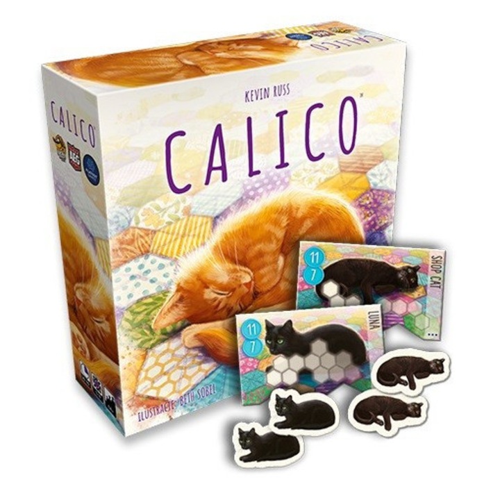 Calico játék, macskákkal, többszínű