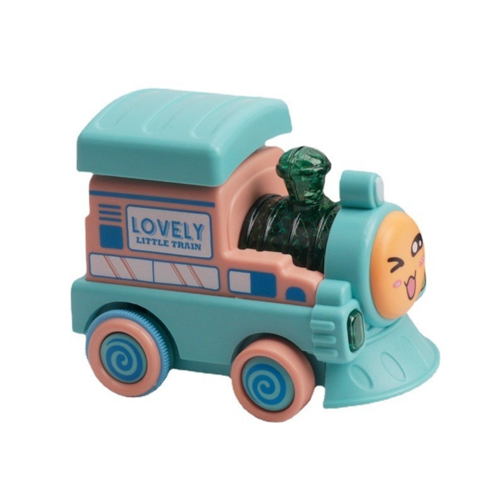 Влак, играчка Flippy локомотив за деца над 2 години с музика и светлини, 11.5*7*9 см, батерии в комплекта
