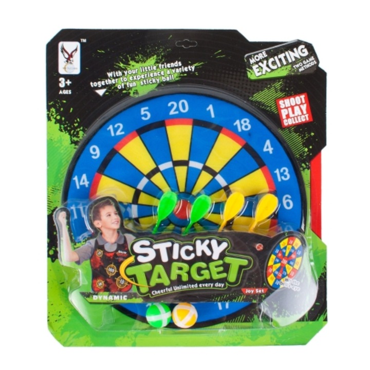 Darts játék tépőzárral, 41x47x5, Többszínű