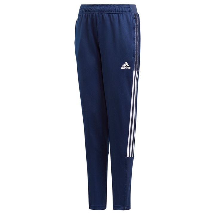 Детски спортен панталон, Adidas, Полиестер, Син/Бял