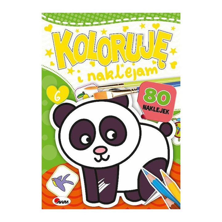 Carte de colorat copii, AWM, Carton/Hartie, Multicolor