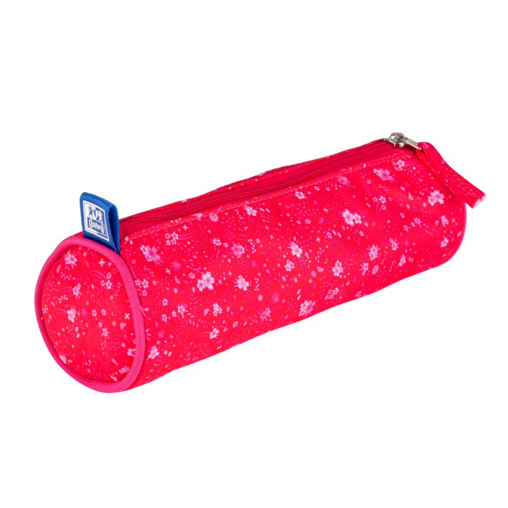 Моливник с принт Оксфорд, 22х7,5 см, Полиестер, Розов