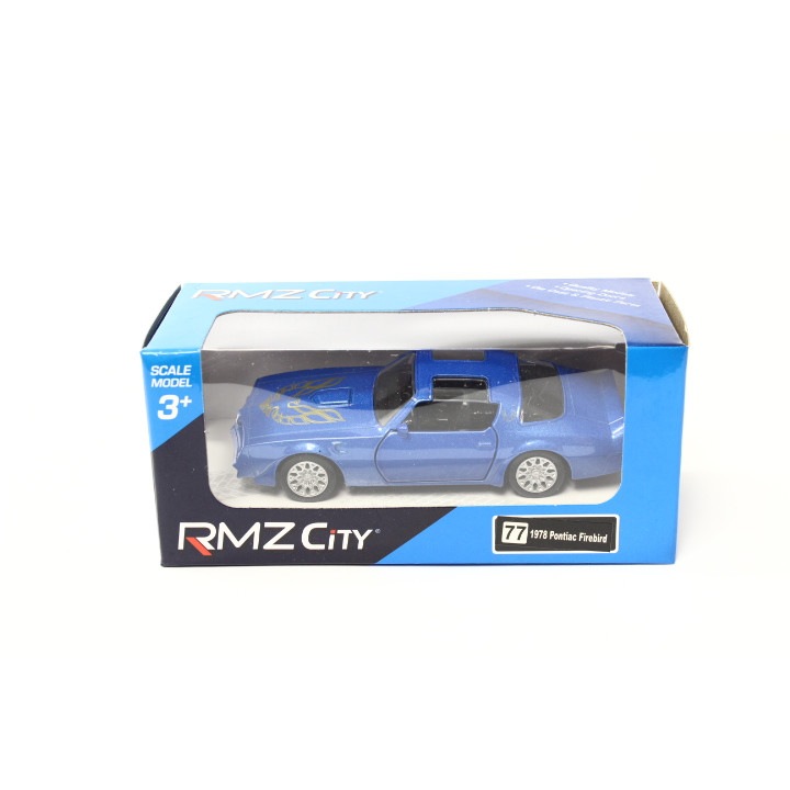 Кола играчка, RMZ City, метал, модел RMZ Pontiac Firebird 1978 г., син