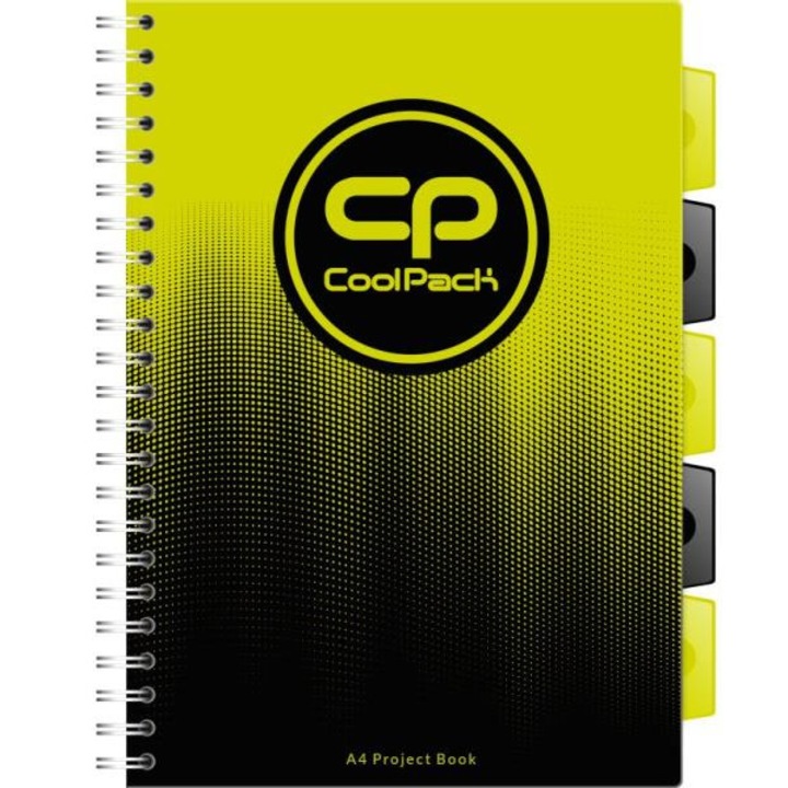 Notebook A4, Cool Pack, fekete/sárga