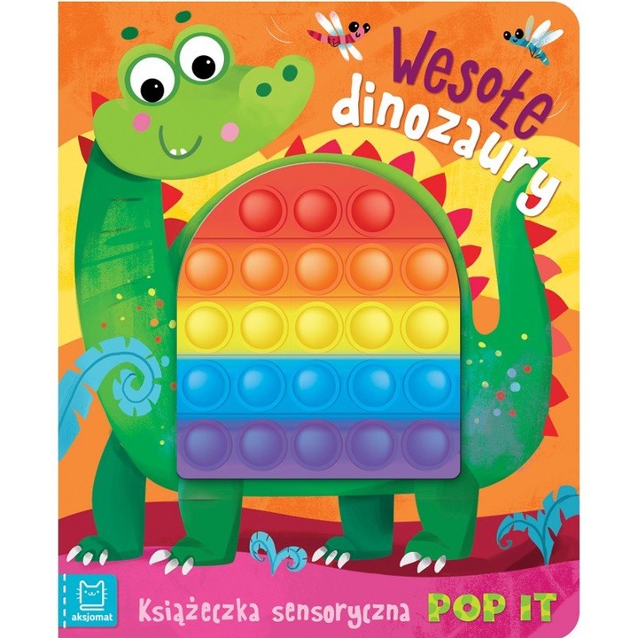 Carte pop it cu dinozauri
