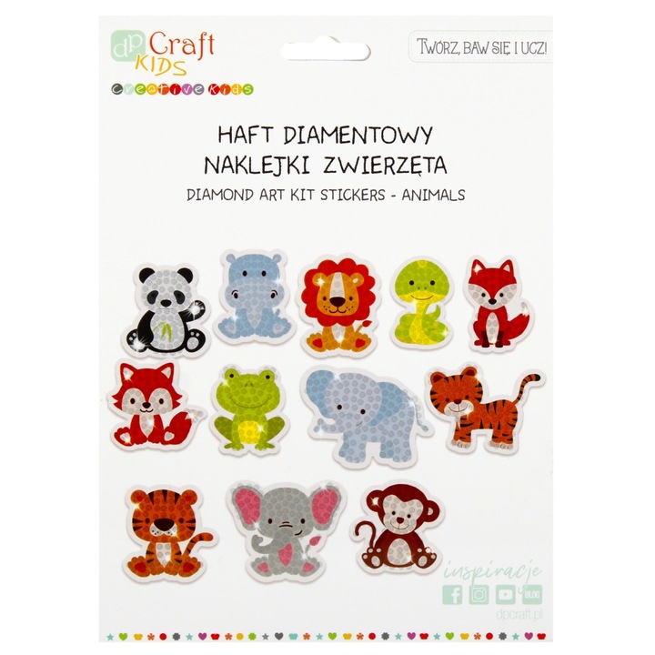 Stickere Diamond art kit cu animale
