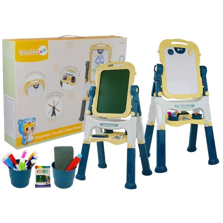 Магнитна дъска за писане с две страни LEAN TOYS