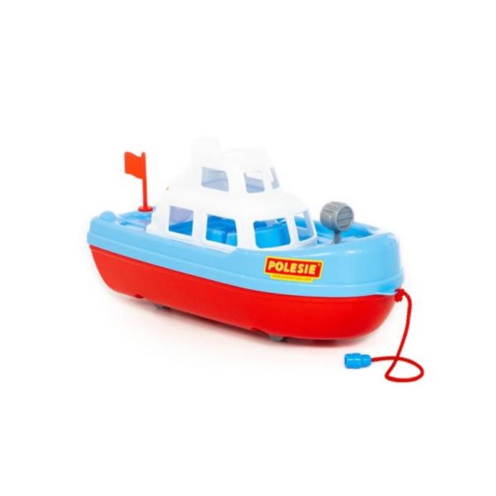 Barca jucarie Lodz, Polesie, Plastic, 32 x 12 x 13.5 cm, Multicolor